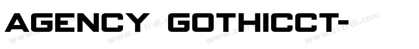Agency GothicCT字体转换